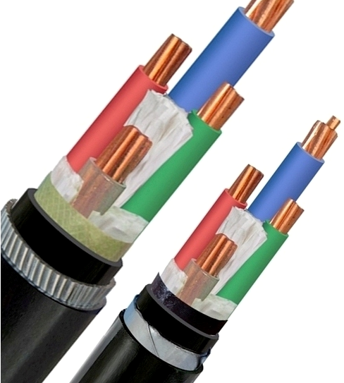 câble blindé de courant électrique de bande en acier du câble 4x300 mm2 de PVC YJV22 de 0.6/1kV XLPE DSTA